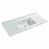 WOODBRIDGE VT4922-1000 Solid Surface Vanity Top With With Intergrated Sink And 3 Faucet Holes For 4-Inch Centerset Faucet, 49" X 22", White -Woodbridgebath Shop 5e4fa140c166a thumb 600x600