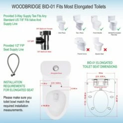 WOODBRIDGE BID01 Advanced Bidet Smart Toilet Seat, White -Woodbridgebath Shop 5e58776c74406 thumb 600x600