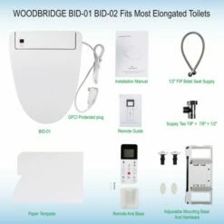 WOODBRIDGE BID01 Advanced Bidet Smart Toilet Seat, White -Woodbridgebath Shop 5e58776d2f7b5 thumb 600x600