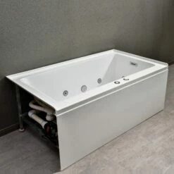 WOODBRIDGE 60" Whirlpool Water Jetted Alcove Tub With Right Hand Drain, B0036R -Woodbridgebath Shop 5ebb5757f14d7 thumb 600x600
