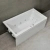 WOODBRIDGE 60" Whirlpool Water Jetted Alcove Tub With Left Hand Drain, B0037L -Woodbridgebath Shop 5ebb5872b957b thumb 600x600