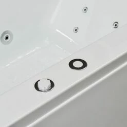 WOODBRIDGE 60" Whirlpool Water Jetted Alcove Tub With Left Hand Drain, B0037L -Woodbridgebath Shop 5ebb58752dfe7 thumb 600x600