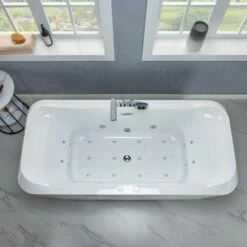 1 Person Freestanding Massage Hydrotherapy Bathtub Tub Hot Tub Spa, With Inline Heater. BTS-0092 -Woodbridgebath Shop 5f686cf674254 thumb 600x600