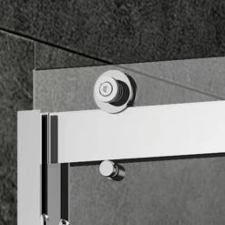 WOODBRIDGE Frameless Shower Doors 56-60" Width X 76"Height With 3/8"(10mm) Clear Tempered Glass, 2 Ways Opening & Double Sliding In Brushed Nickel Finish -Woodbridgebath Shop 5f6b1687c3eec thumb 600x600