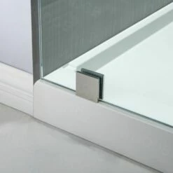 WOODBRIDGE Frameless Bathtub Shower Doors 56-60" Width X 62"Height With 3/8"(10mm) Clear Tempered Glass In Brushed Nickel Finish -Woodbridgebath Shop 5f6c0675a65d2 thumb 600x600