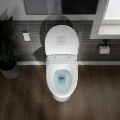 WOODBRIDGE T-0044 One Piece 1.1GPF/1.6 GPF Dual Flush Elongated Toilet With Advance Smart Bidet Bidet In White -Woodbridgebath Shop 5f6d58af600ff thumb 600x600