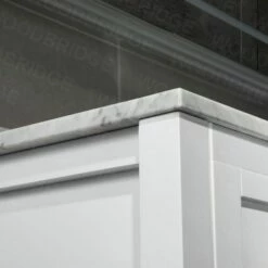 Sydney 48" Bathroom Vanity With Authentic Italian Carrara Marble Top 8" Faucet Holes | Rectangle Undermount Sink | 2 Soft Closing Doors And 4 Full Extension Dovetail Drawers | White Vanity Color | -Woodbridgebath Shop 5f83cadb27d18 thumb 600x600