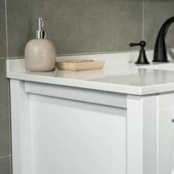 Sydney 48" Inch Solid Wood Bathroom Vanity With White Solid Surface Vanity Top 8" Faucet Holes| 2 Soft Closing Doors And 4 Full Extension Solid Wood Dovetail Drawers | White Vanity Color | -Woodbridgebath Shop 5f841100b62fe thumb 600x600
