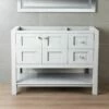 WOODBRIDGE 42" X 21" X 33" Solid Wood Bath Vanities Cabinet Only In White, Sydney-4221-WH -Woodbridgebath Shop 5f8556f6862ea thumb 600x600