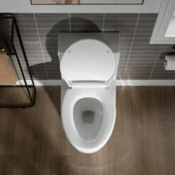 WOODBRIDGE Moder Design, Elongated One Piece Toilet Dual Flush 1.0/1.6 GPF,with Soft Closing Seat, White, T-0032(2 -Pack) -Woodbridgebath Shop 5f9fd3f4a000a thumb 600x600