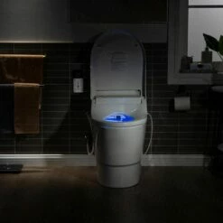 WOODBRIDGEE T-0008 Luxury Bidet Toilet, Elongated One Piece Toilet With Advanced Bidet Seat, Chair Height, Smart Toilet Seat With Temperature Controlled Wash Functions And Air Dryer -Woodbridgebath Shop 5fa10e42e7c7d thumb 600x600