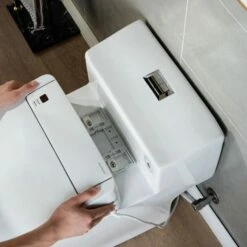 WOODBRIDGE Toilet & Bidet Luxury Elongated One Piece Advanced Smart Seat With Temperature Controlled Wash Functions And Air Dryer, Toilet With Bidet. T-0737, Bidet & Toilet -Woodbridgebath Shop 5fa10ea43e382 thumb 600x600