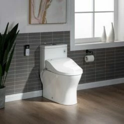 WOODBRIDGE Luxury, Elongated One Piece Toilet With Advanced Bidet Seat, T-0022, White -Woodbridgebath Shop 5fa11a93402c7 thumb 600x600
