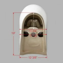 WOODBRIDGEBath T-0031 WOODBRIDGE T-0031 Short Compact Tiny One Piece Toilet With Soft Closing Seat, Small Toilet -Woodbridgebath Shop 5fb32bb59b9f3 thumb 600x600