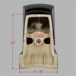 WOODBRIDGE Modern Square Design One Piece Dual Flush 1.28 GP Toilet, Chair Height With Soft Closing Seat, B0921, Black -Woodbridgebath Shop 5fb32d2053b94 thumb 600x600