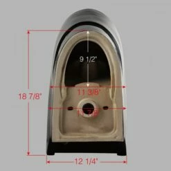 WOODBRIDGEE One Piece Toilet With Soft Closing Seat, Chair Height, 1.28 GPF Dual, Water Sensed, 1000 Gram MaP Flushing Score Toilet, B0941, Black -Woodbridgebath Shop 5fb32de00c325 thumb 600x600