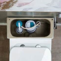 WOODBRIDGE T-0018/B-0735 Dual Flush Elongated One Piece Soft Closing Seat, Comfort Height, White T-0018/B0735, Modern Toilet -Woodbridgebath Shop 5fc06d78360c0 thumb 600x600