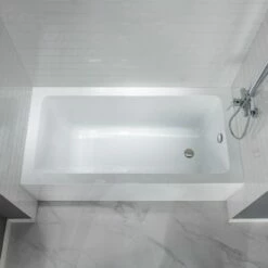 WOODBRIDGE 60-Inch Contemporary Alcove Acrylic Bathtub With Right Hand Drain And Overflow Holes, White -Woodbridgebath Shop 5fdc5f7dce02a thumb 600x600