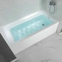 WOODBRIDGE 60-Inch Contemporary Alcove Acrylic Bathtub With Right Hand Drain And Overflow Holes, White -Woodbridgebath Shop 5fdc5f8dd6a83 thumb 600x600