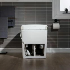WOODBRIDGE B0980S Intelligent Smart Toilet, Massage Washing, Open & Close, Auto Flush,Heated Integrated Multi Function Remote Control, With Advance Bidet And Soft Closing Seat, White -Woodbridgebath Shop 6041956a2f3df thumb 600x600