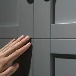 Sydney 48" Inch Solid Wood Bathroom Vanity Base Only | 2 Soft Closing Doors And 4 Full Extension Solid Wood Dovetail Drawers | Grey Vanity Color | -Woodbridgebath Shop 60545aedd617f thumb 600x600