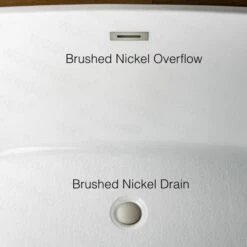 WOODBRIDGE 59" Acrylic Freestanding Bathtub Contemporary Soaking Tub With Brushed Nickel Overflow And Drain,White Tub,B-1509-B/N-Drain&O -Woodbridgebath Shop 606d24839e910 thumb 600x600