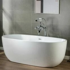 WOODBRIDGE F0017CH Freestanding Clawfoot Tub Filler Faucet With Hand Shower And Hose In Chrome -Woodbridgebath Shop 60a3883187765 thumb 600x600