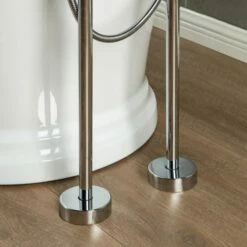 WOODBRIDGE F0017CH Freestanding Clawfoot Tub Filler Faucet With Hand Shower And Hose In Chrome -Woodbridgebath Shop 60a388464c544 thumb 600x600