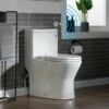 WOODBRIDGE B-0500-A Modern One-Piece Elongated Toilet With Solf Closed Seat And Hand Free Touchless Sensor Flush Kit, White -Woodbridgebath Shop 60b9c05686925 thumb 600x600
