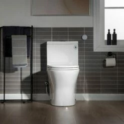WOODBRIDGE B-0500-A Modern One-Piece Elongated Toilet With Solf Closed Seat And Hand Free Touchless Sensor Flush Kit, White -Woodbridgebath Shop 60b9c0623e6d4 thumb 600x600