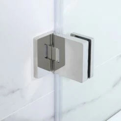WOODBRIDGE MTDB3458-B, Frameless Hinged Bathtub Shower, 5/16" Tempered Panel, 34" W X 58" H Tub Glass Door In Brushed Nickel Finish, Include Towel Bar -Woodbridgebath Shop 60c2f401b6e38 thumb 600x600