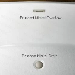 WOODBRIDGE 54" Acrylic Freestanding Bathtub Contemporary Soaking Tub With Brushed Nickel Overflow And Drain,White Tub,B1702-B/N-Drain&O -Woodbridgebath Shop 60d592f073df3 thumb 600x600