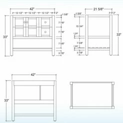 Sydney 42" Solid Wood Bathroom Vanity With Authentic Italian Carrara Marble Top 8" Faucet Holes | Rectangle Undermount Sink | 5 Full Extension Solid Wood Dovetail Drawers | White Vanity Color | -Woodbridgebath Shop 60dae85d24716 thumb 600x600