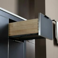 WOODBRIDGE Venice 48"x21"x33" Solid Wood Bath Vanities Side Cabinet In Grey With Brushed Nickel Trim And Engineered Stone Composite Vanity Top In Fish Belly White With 3 Pre-Drilled Holes For 8-inch Widespread Faucet. -Woodbridgebath Shop 6167c406a55db thumb 600x600