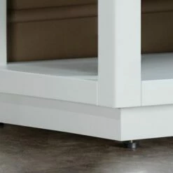 WOODBRIDGE Venice 48"x21"x33" Solid Wood Bath Vanities Side Cabinet In White And Brushed Nickel Trim And Carrara Marble Vanity Top Cabinet With 3 Pre-Drilled Holes For 8-inch Widespread Faucet. -Woodbridgebath Shop 6167cfa96f74c thumb 600x600