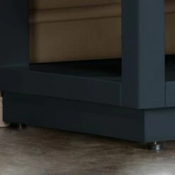 WOODBRIDGE Venice 36"x21"x33" Solid Wood Bath Vanities Side Cabinet In Grey With Brushed Nickel Trim And Engineered Stone Composite Vanity Top In Dark Gray With 3 Pre-Drilled Holes For 8-inch Widespread Faucet. -Woodbridgebath Shop 617a46daac065 thumb 600x600