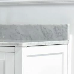WOODBRIDGE CAVT4322-4 Vanity Top With Under Mount Bowl, 43"x22", Carra White, NATUAL Stone -Woodbridgebath Shop 61bc3d9b5e2bd thumb 600x600