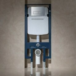WOODBRIDGE In-Wall 0.8 GPF/1.60 GPF Dual FlusToilet Tank Carrier System For 2 X 4 Stud Installation, WHTA001