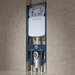 WOODBRIDGE In-Wall 0.8 GPF/1.60 GPF Dual FlusToilet Tank Carrier System For 2 X 4 Stud Installation, WHTA001 -Woodbridgebath Shop 6242ced4bd465 thumb 600x600