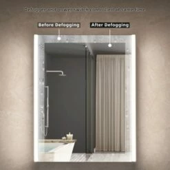 Best Seller WOODBRIDGE Contemporary 24”W X 30"H Surface Mount Frameless One Door Medicine Cabinet With Mirror Defogger And Soft Close Hinges, MCL2430 -Woodbridgebath Shop 626266e6e6f67 thumb 600x600