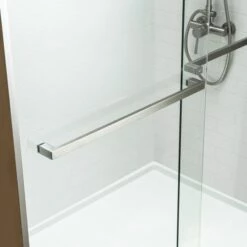 WOODBRIDGE Frameless Bathtub Shower Doors 56-60" Width X 62"Height With 5/16"(8mm) Clear Tempered Glass, 2 Ways Opening & Double Sliding In Brushed Nickel Finish -Woodbridgebath Shop 626658dd258b6 thumb 600x600