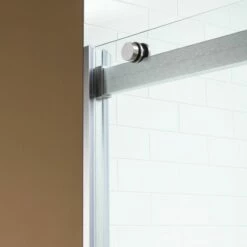 WOODBRIDGE Frameless Bathtub Shower Doors 56-60" Width X 62"Height With 5/16"(8mm) Clear Tempered Glass, 2 Ways Opening & Double Sliding In Brushed Nickel Finish -Woodbridgebath Shop 626658dd8ac6b thumb 600x600