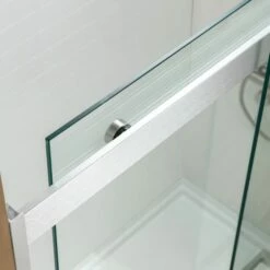 WOODBRIDGE Frameless Bathtub Shower Doors 56-60" Width X 62"Height With 5/16"(8mm) Clear Tempered Glass, 2 Ways Opening & Double Sliding In Brushed Nickel Finish -Woodbridgebath Shop 626658de13021 thumb 600x600