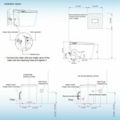 WOODBRIDGE B0980S Intelligent Smart Toilet, Massage Washing, Open & Close, Auto Flush,Heated Integrated Multi Function Remote Control, With Advance Bidet And Soft Closing Seat, White -Woodbridgebath Shop 62c2a2172ce2b thumb 600x600