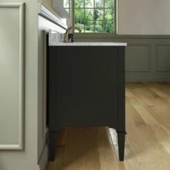 WOODBRIDGE Roma 49"x22"x38" Solid Wood Bath Vanity In Espresso With Gold Hardware And Carrara Marble Top With 3 Pre-Drilled Holes, Roma-4821-Espresso+CAVT4922D-8 -Woodbridgebath Shop 63059228dd033 thumb 600x600