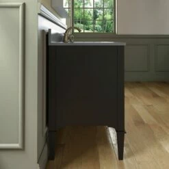 WOODBRIDGE Roma 49"x22"x38" Solid Wood Bath Vanity In Espresso With Gold Hardware And Dark Gray Engineered Stone Composite Vanity Top With 3 Pre-Drilled Holes, Roma-4821-Espresso+DGVT4922D-8 -Woodbridgebath Shop 630592e156ee0 thumb 600x600